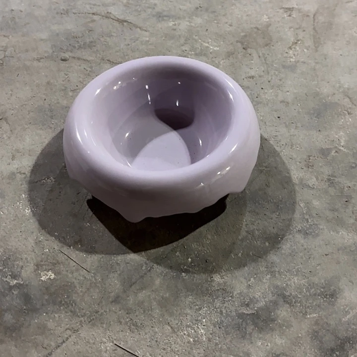 瓷片陶瓷紫色冰淇淋陶瓷微瑕