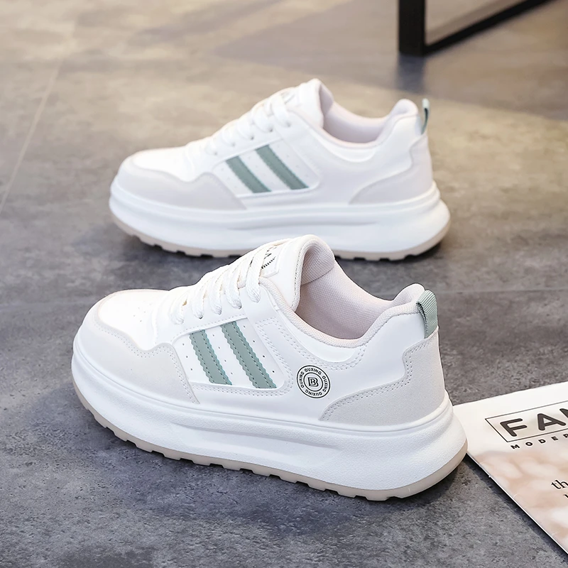 轻奢鞋子2025年春季新款增高鞋时尚小白鞋休闲运动鞋百搭小众鞋子