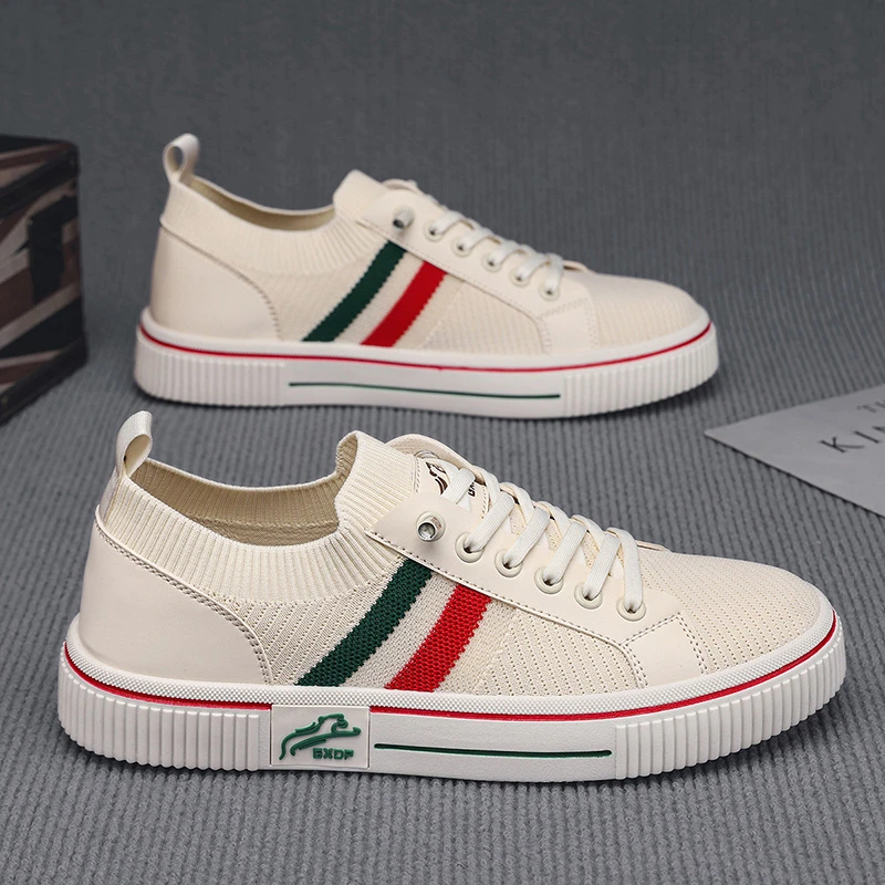 保罗笛纳一脚蹬男鞋夏季透气网面薄款飞织板鞋男士休闲运动帆布鞋