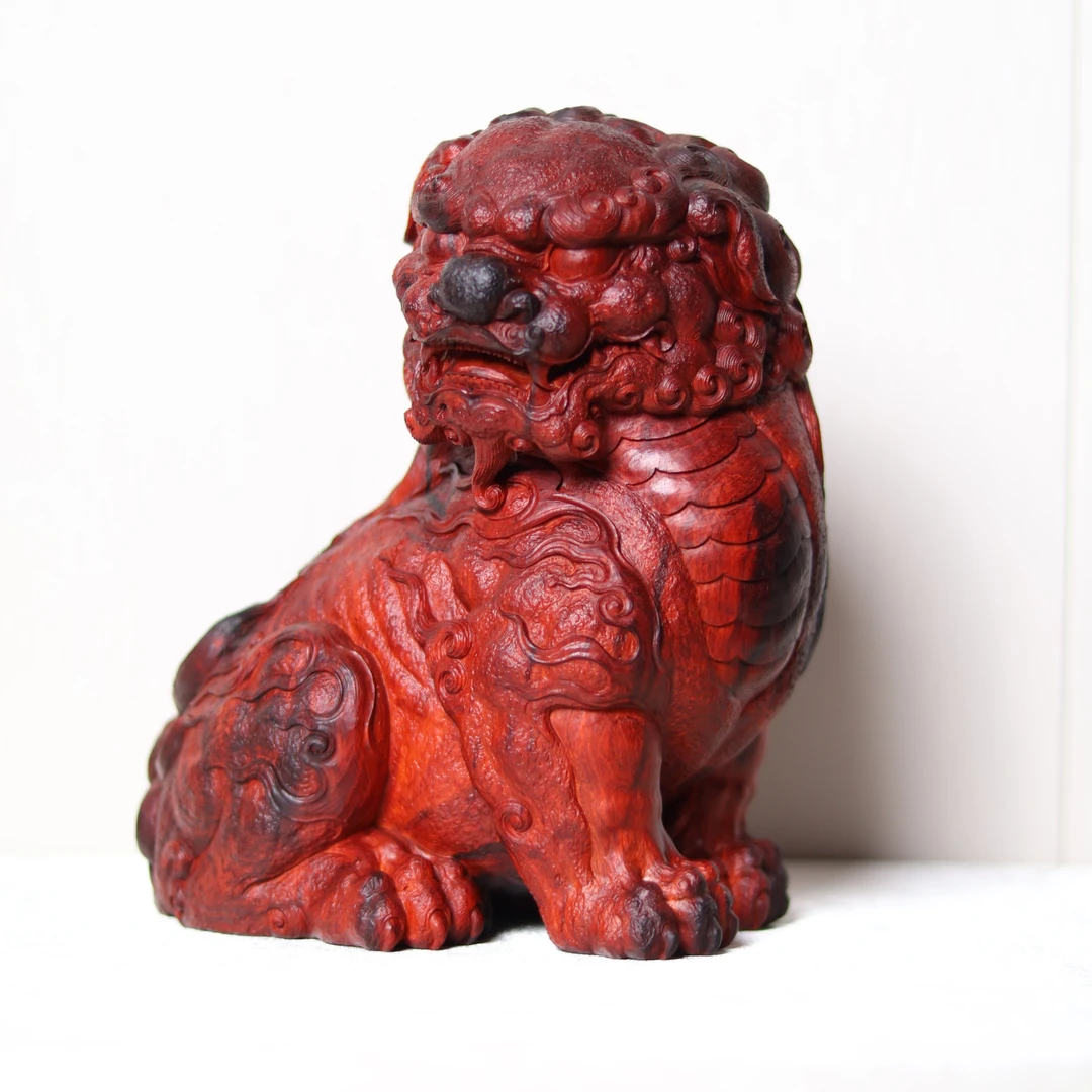 k27969 檀香紫檀-瑞狮