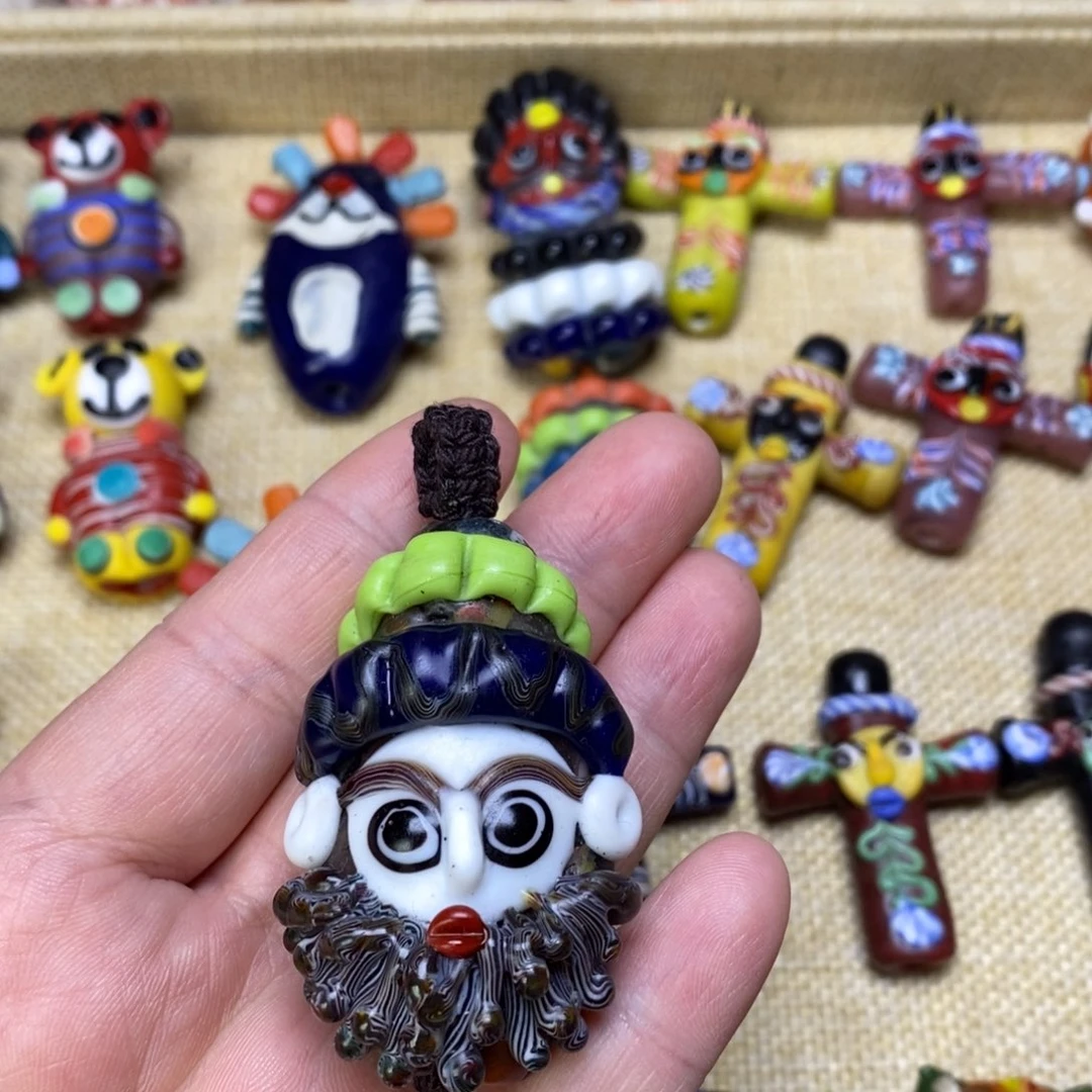 琉璃颈饰福利胡子娃065