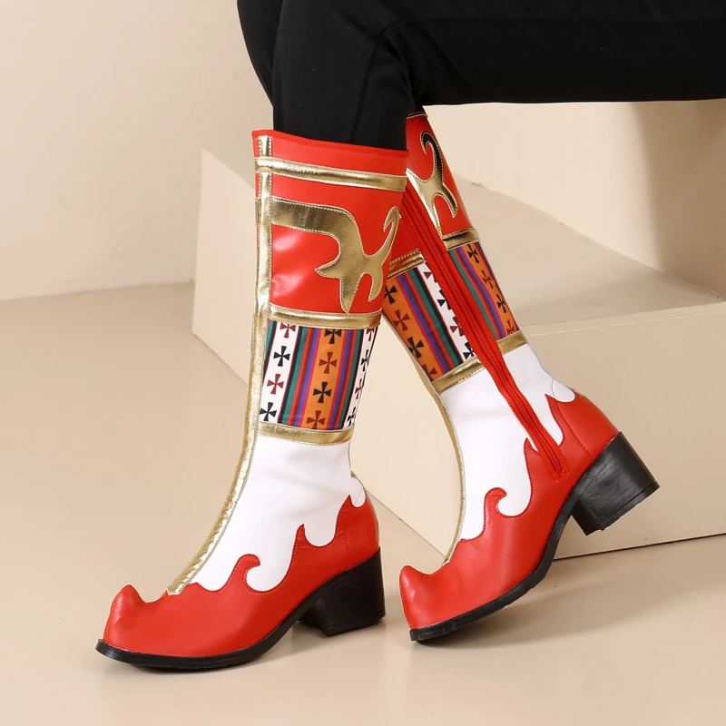 新款少数民族舞台藏族蒙古族新疆族室外跳广场舞专用鞋子