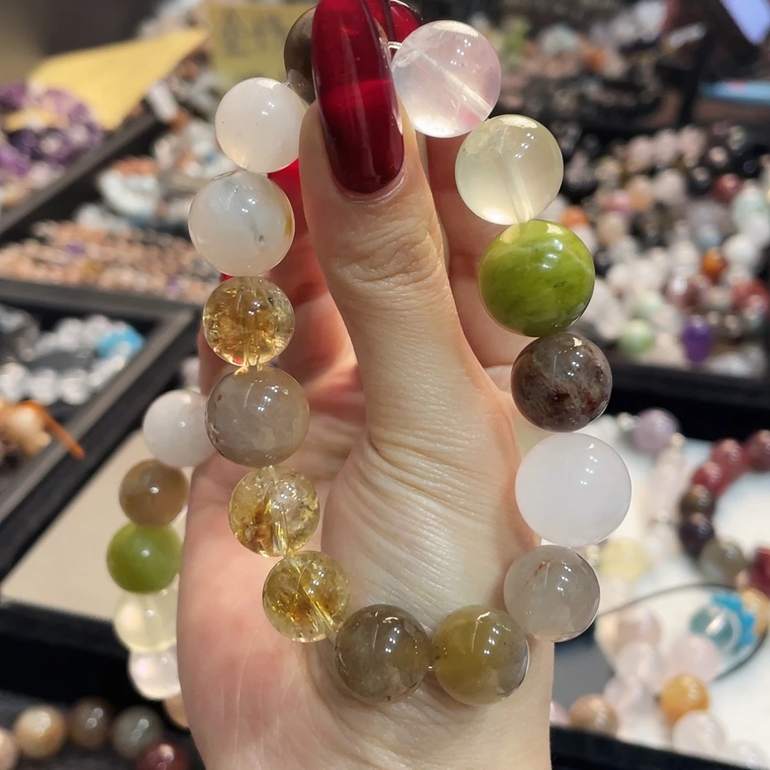 水晶手链未镶嵌兔毛