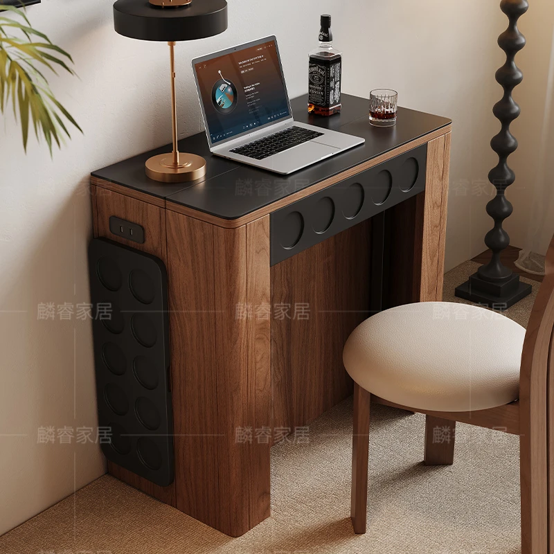 【百变餐桌】918实木岩板伸缩餐桌客厅简约多功能岛台餐桌购买链接