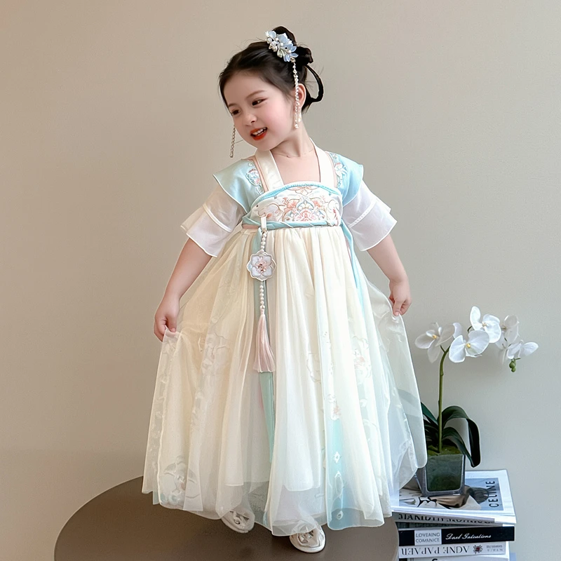 【六一儿童节礼物】汉服舒适连衣裙宝宝夏季仙女风古风夏装薄款女童