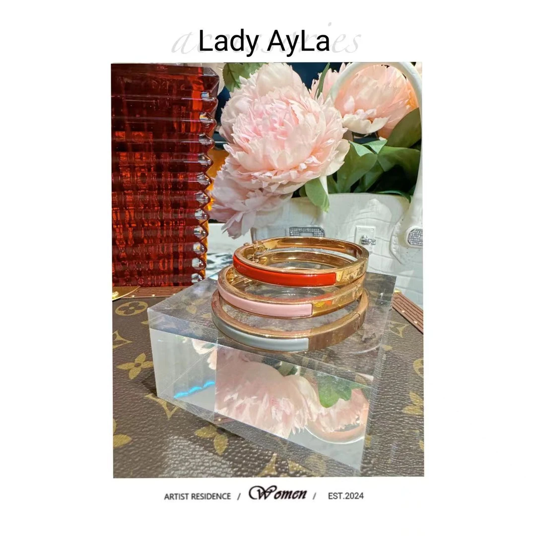 铜合金手镯 字母H时尚百搭手镯AL106/AL106B