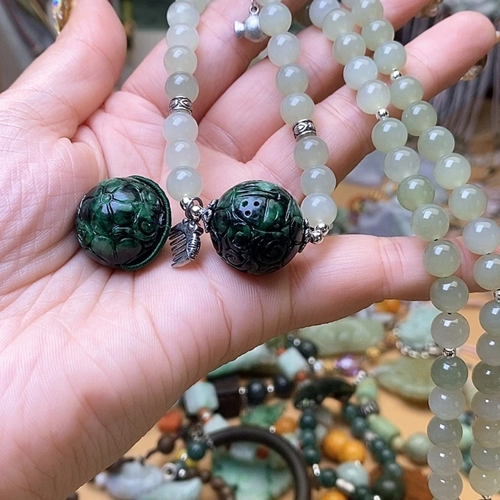 翡翠手链未镶嵌心*晴一套做同款199