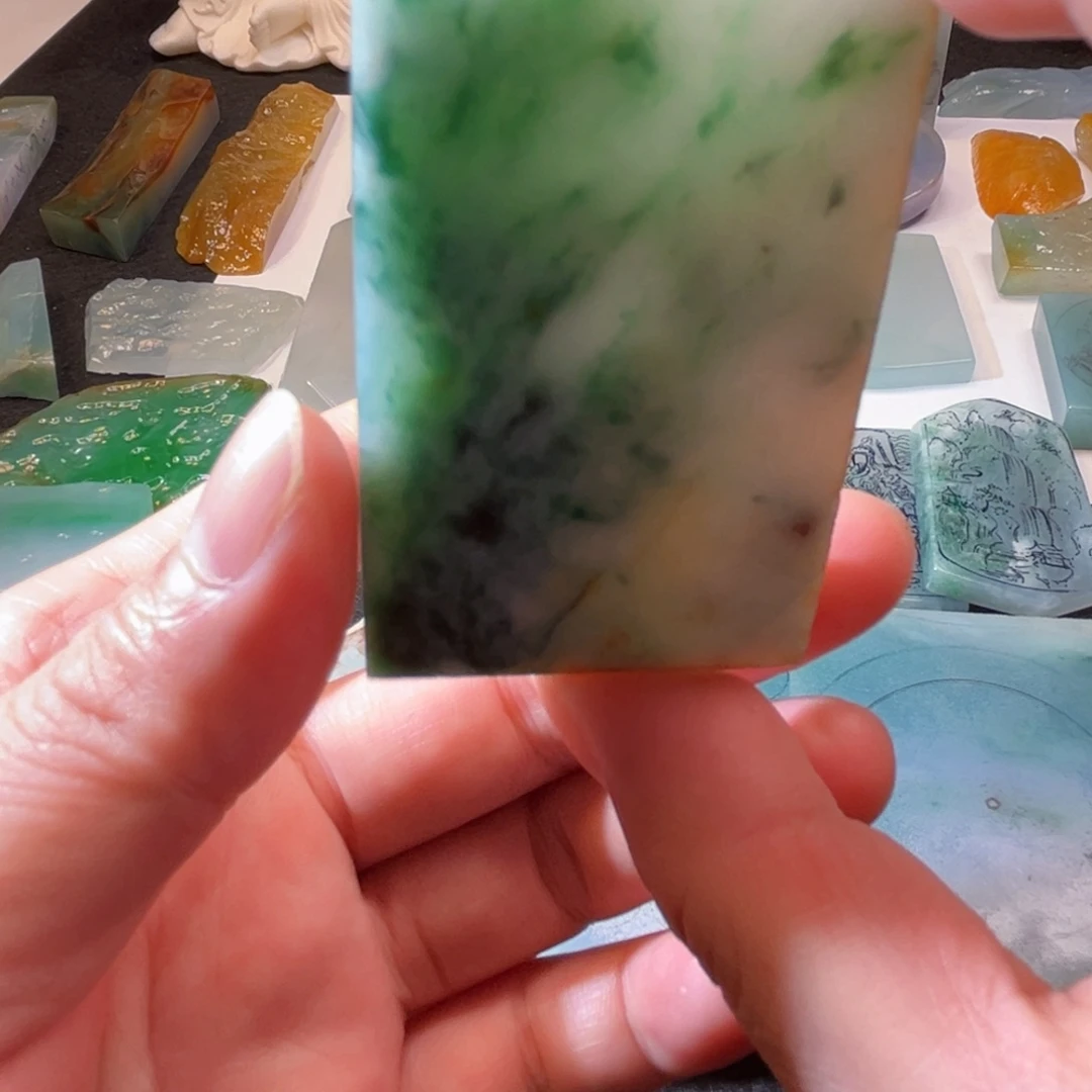 定制翡翠未镶嵌无事牌