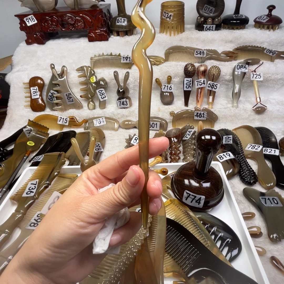 牛角牛角梳牛角梳子
