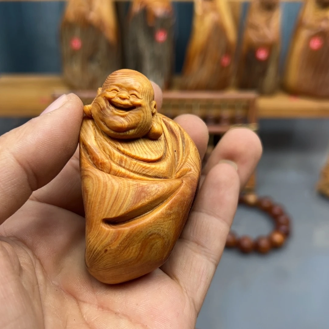 李***博木崖柏木摆件手把件