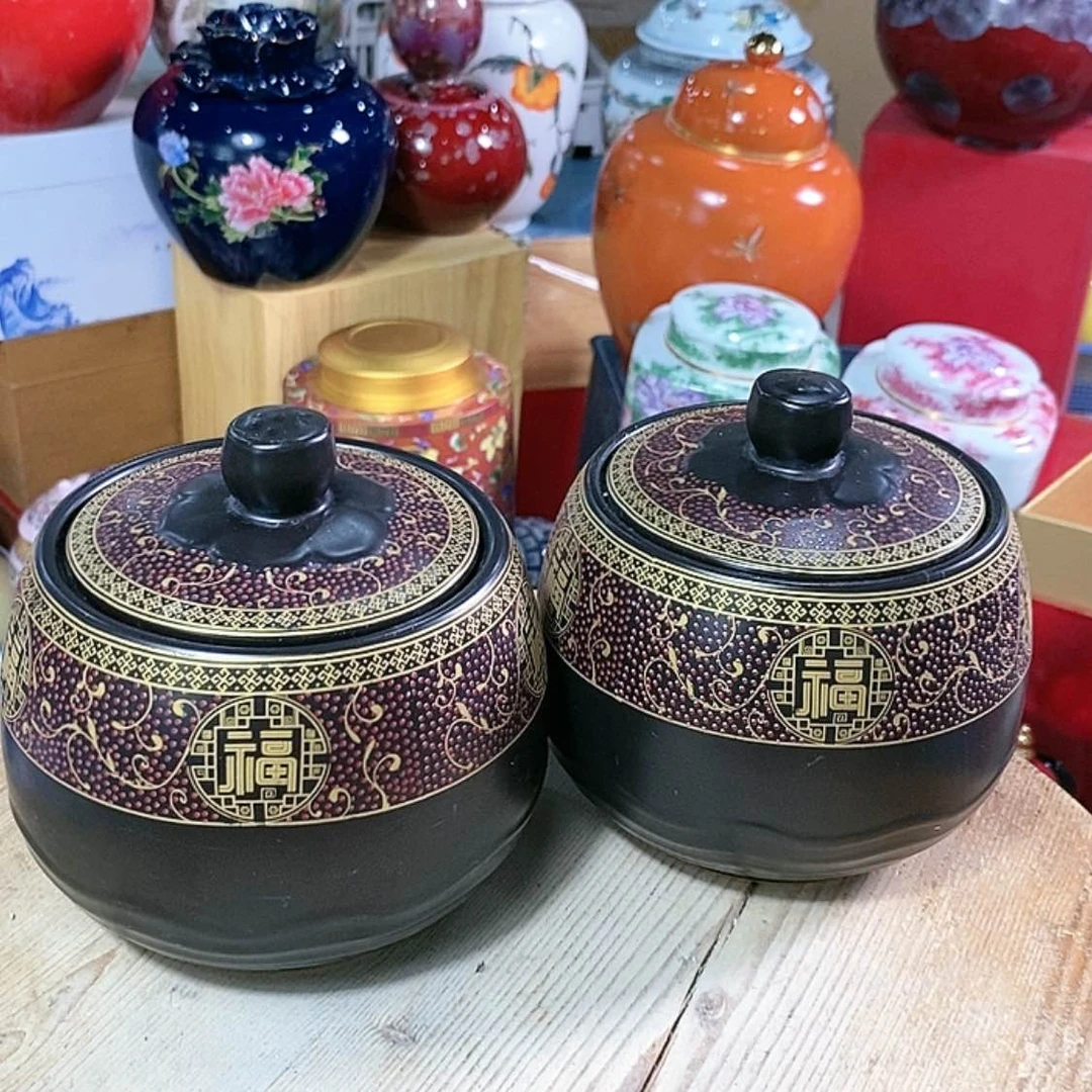 【闪购商品】瓷片陶瓷茶叶罐密封罐