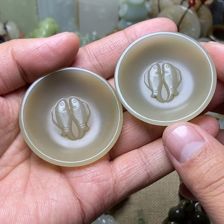 9***7和田玉未镶嵌挂件