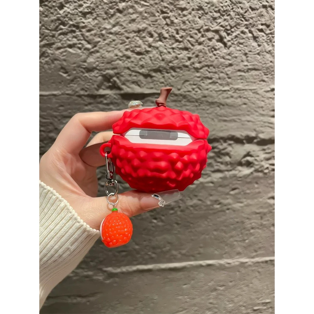 创意仿真水果荔枝Airpods4耳机保护壳三代新款适用苹果蓝牙耳机套