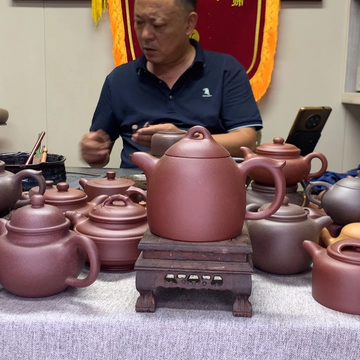 茶壶底槽青秦权430 C半手工制作