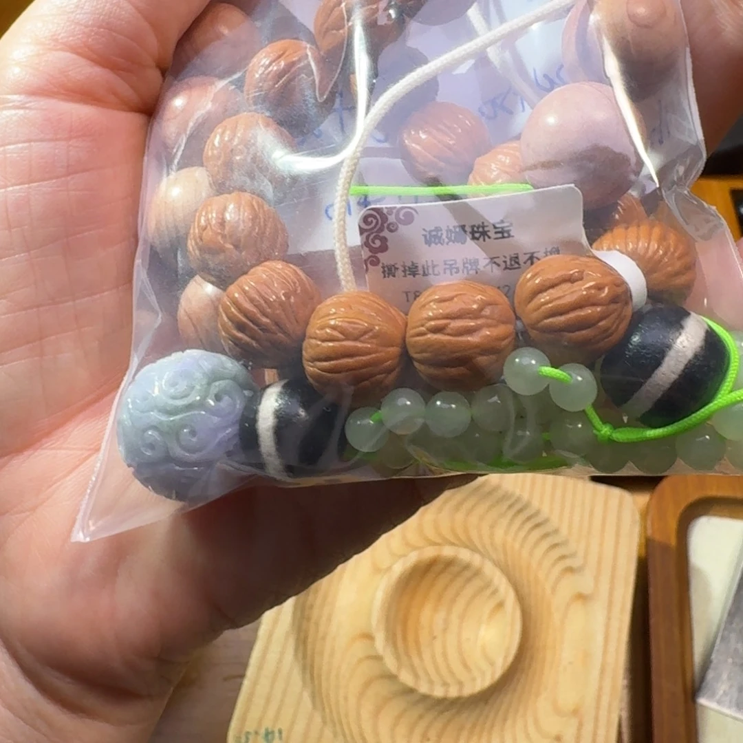 *****木质吊坠925银各尺寸大珠配件