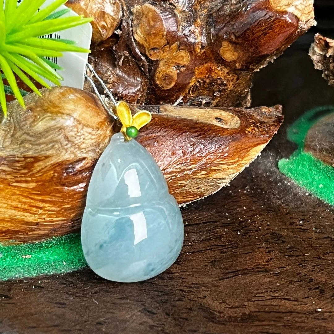 19606天然缅甸A货翡翠-葫芦