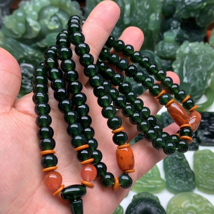 蛇纹石玉颈饰未镶嵌l****b