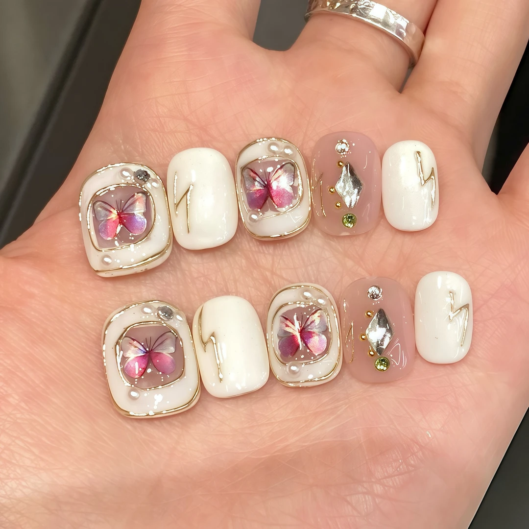 【YOO VIEW柚见】克纯手工穿戴甲高质量穿戴甲片推荐20新款穿戴甲