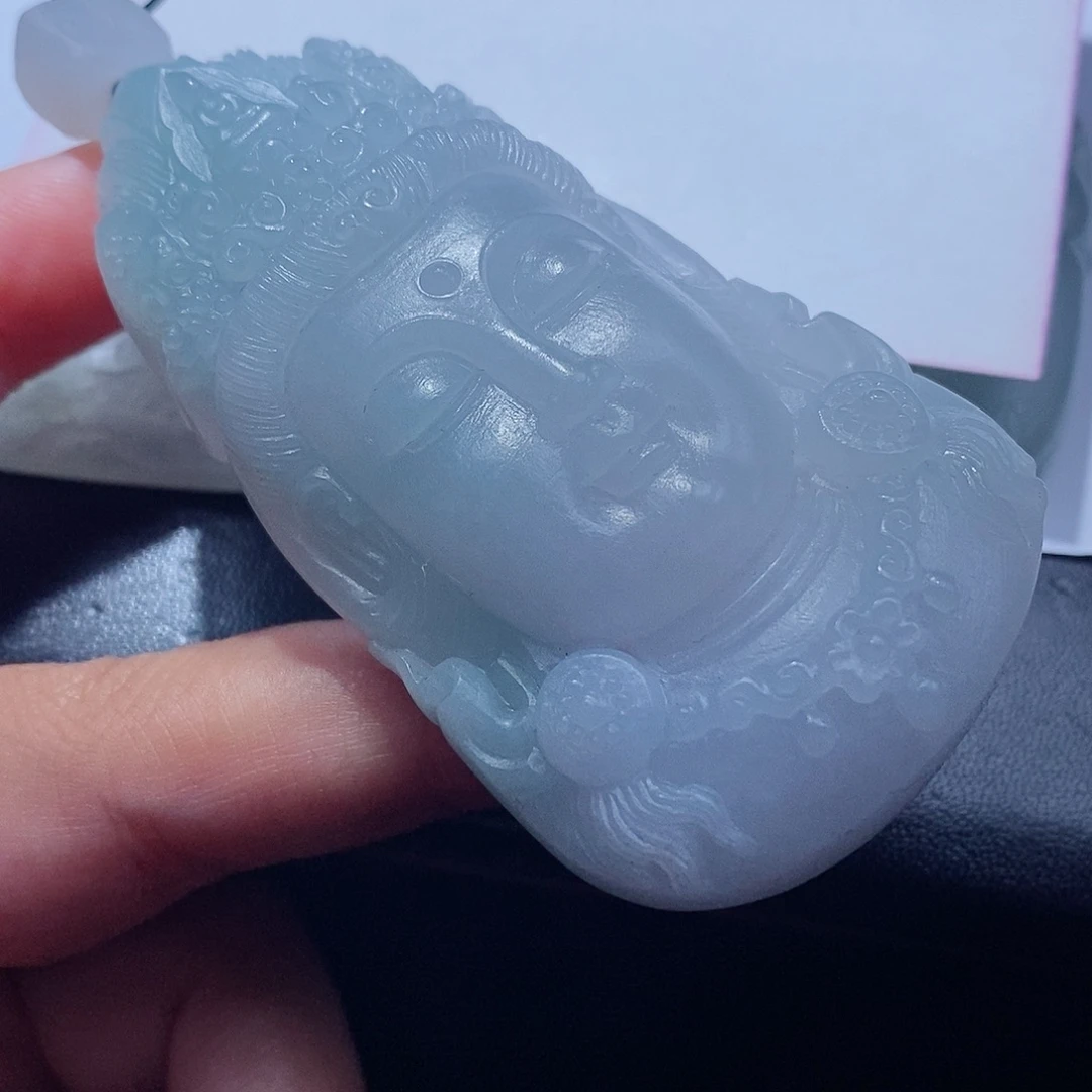 定制翡翠未镶嵌四七大观音首