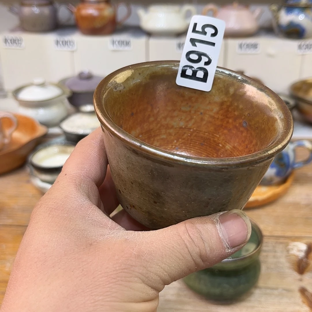 白泥茶杯肥*陶瓷艺术