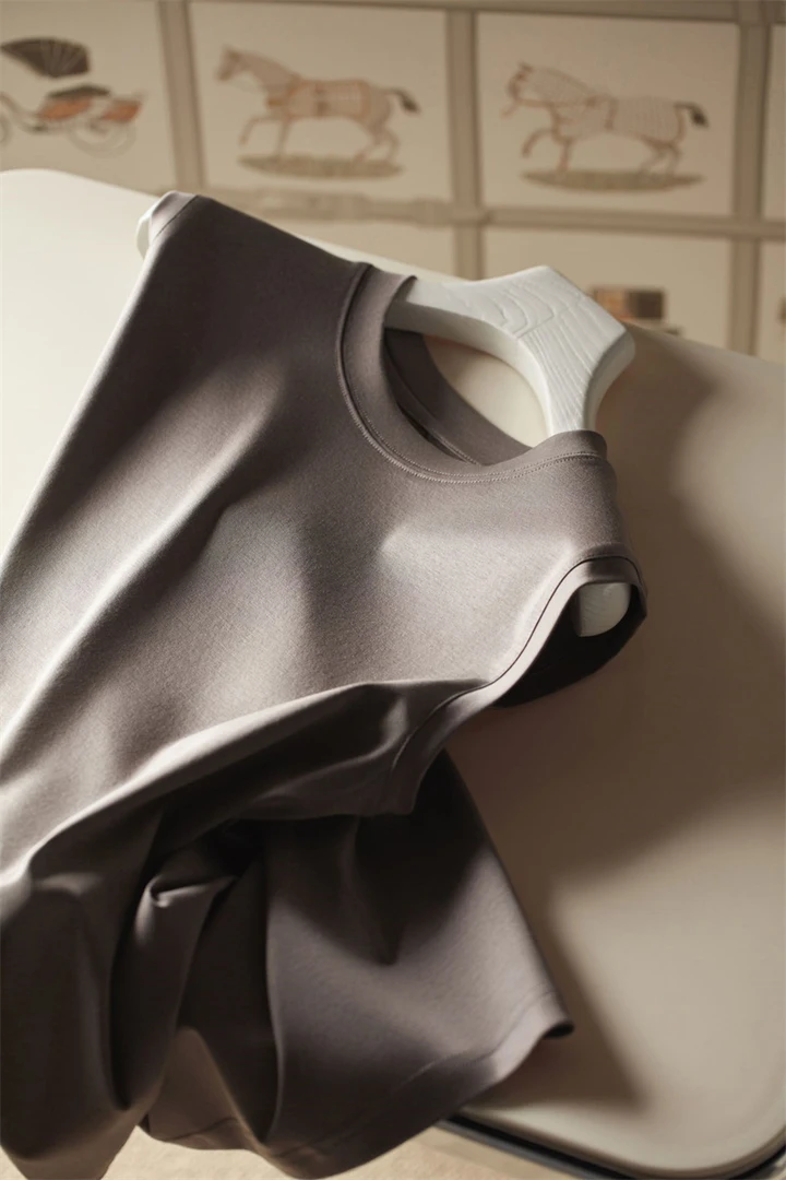 80S 丝光长绒棉兰精莫代尔 背心 无袖 3112