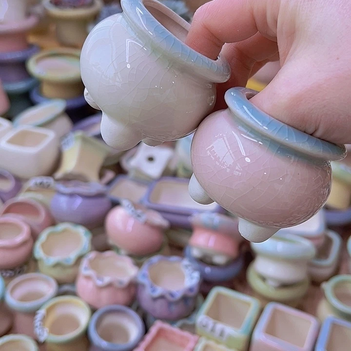 红陶陶瓷花盆当场满12包邮