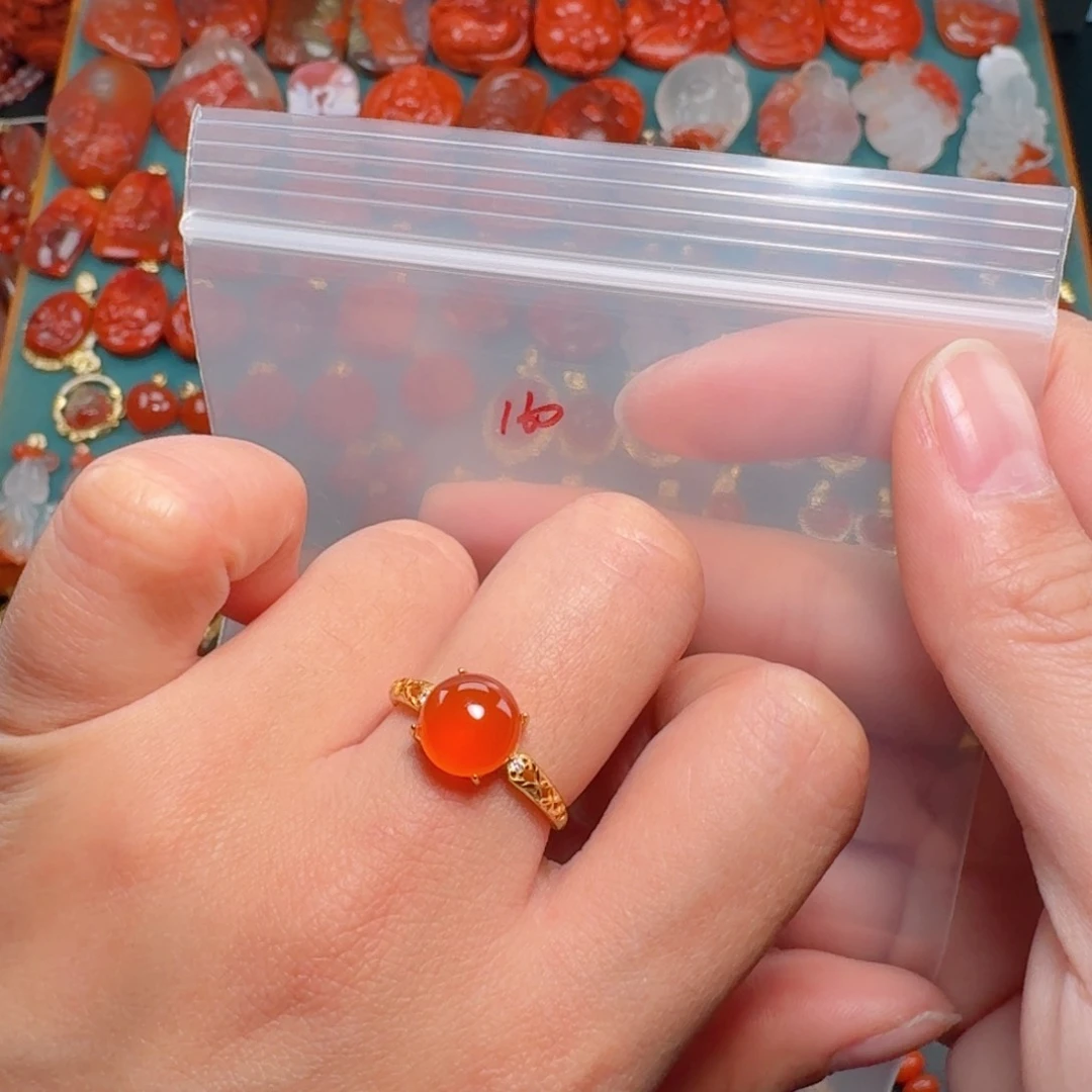 南红玛瑙南红银S925镶嵌