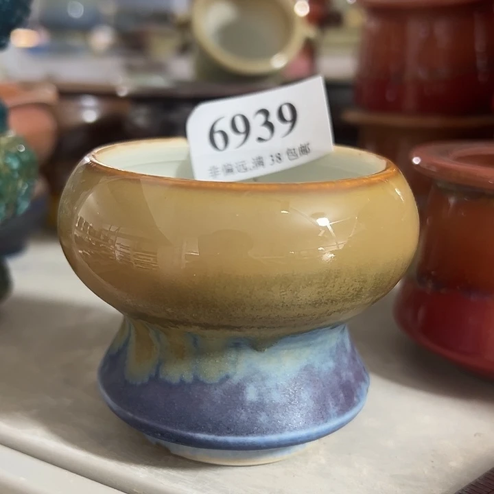 口6高6 景德镇手工多肉花盆……