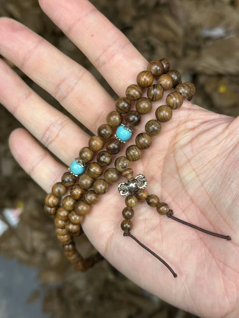 0028老料花梨108珠精品手串 （无礼盒）