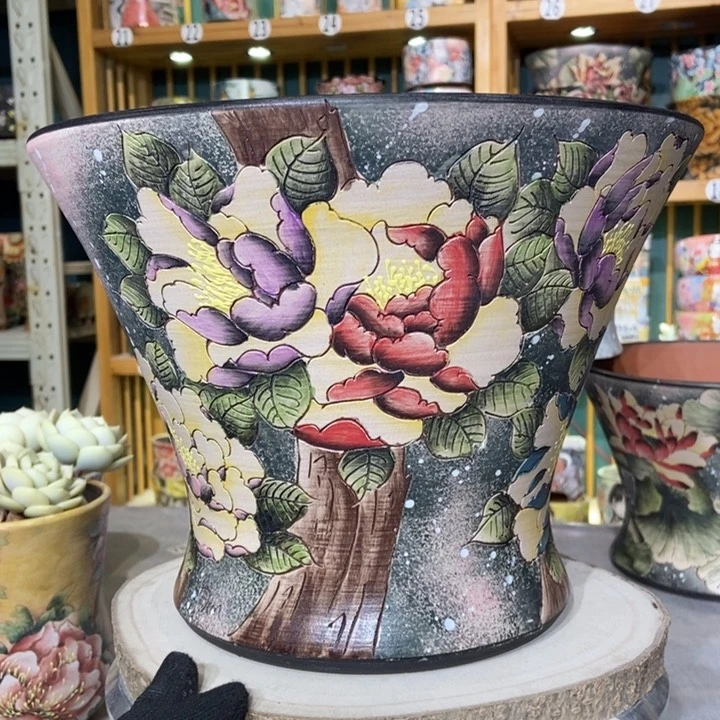 红陶景德镇艺术手绘作品