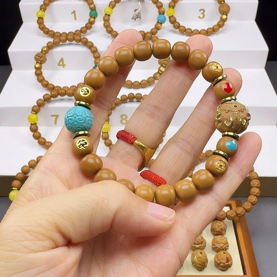 福***多吊坠猴头核桃猴头手串