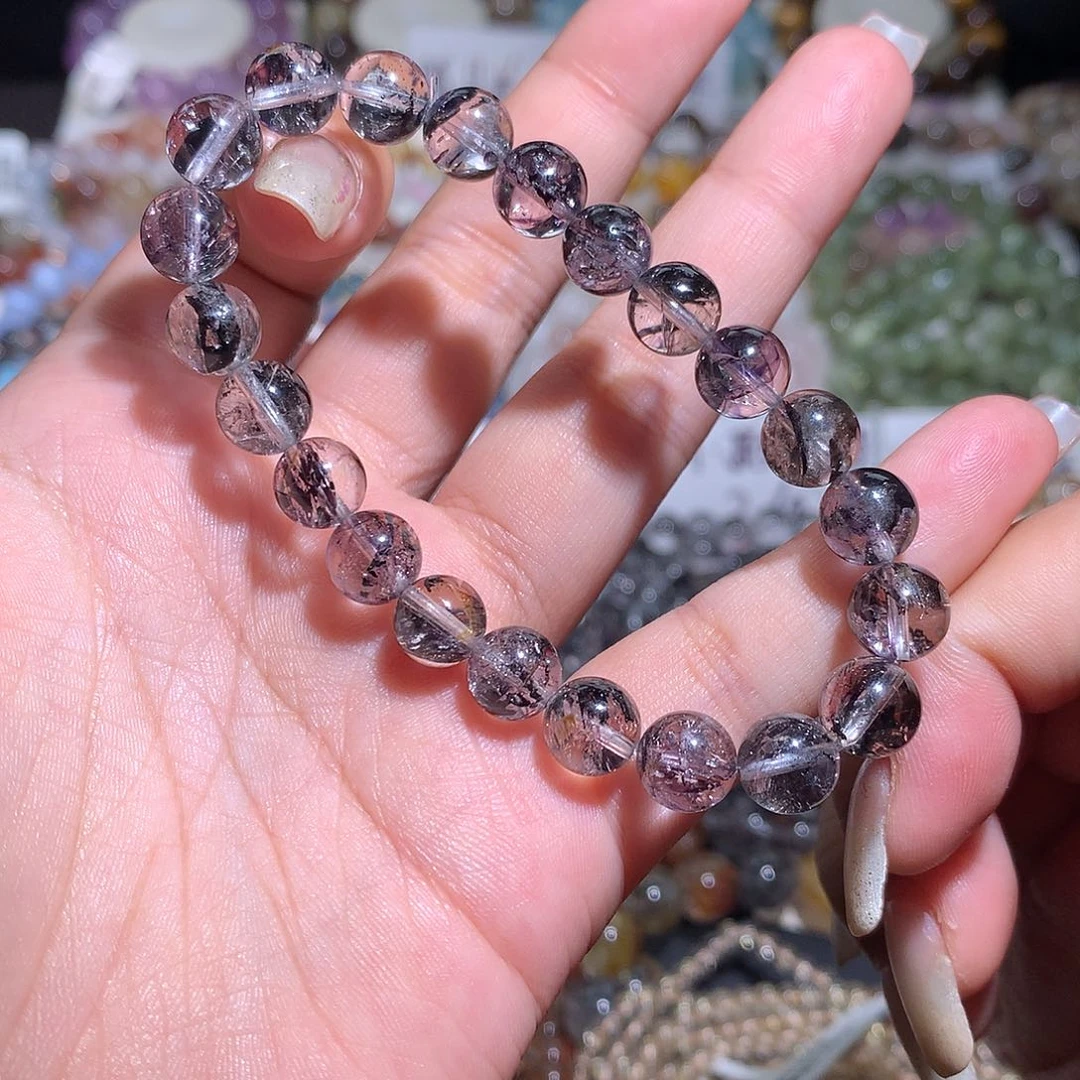 未镶嵌手链水晶高品黑闪灵9