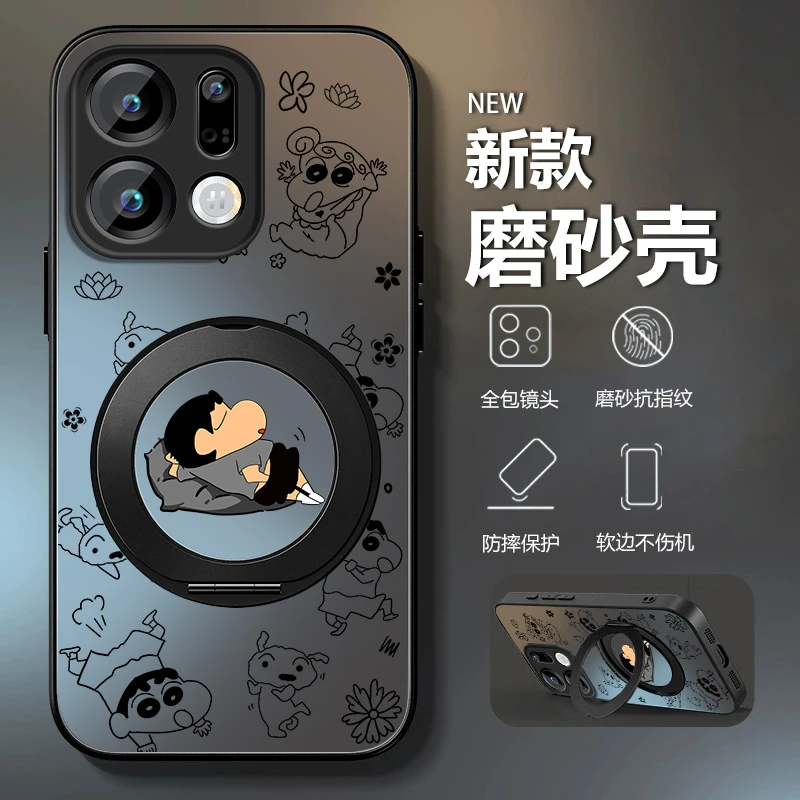 适用OPPOFindx9手机壳新款Findx9Pro旋转支架PLG110车载磁吸小新