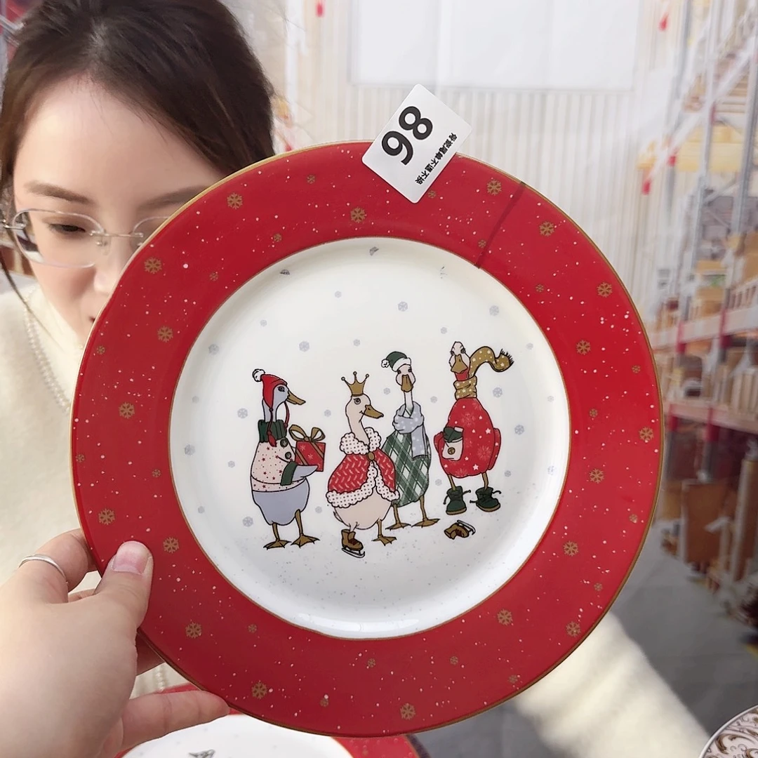 骨瓷27cm一个大盘瑕疵品不忒不还