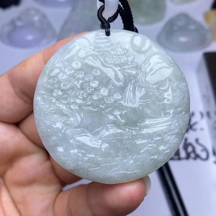 翡翠未镶嵌颈饰翡翠