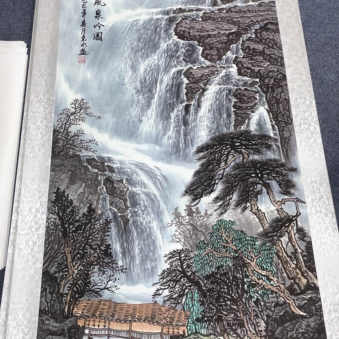 国画作品小姐姐放漏…