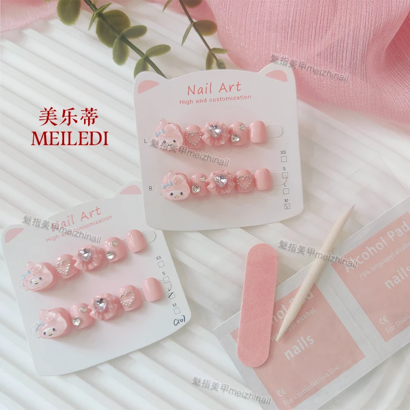 新年款儿|童穿戴甲小朋友专属可爱卡通不伤甲可拆卸美甲醒狮庆春