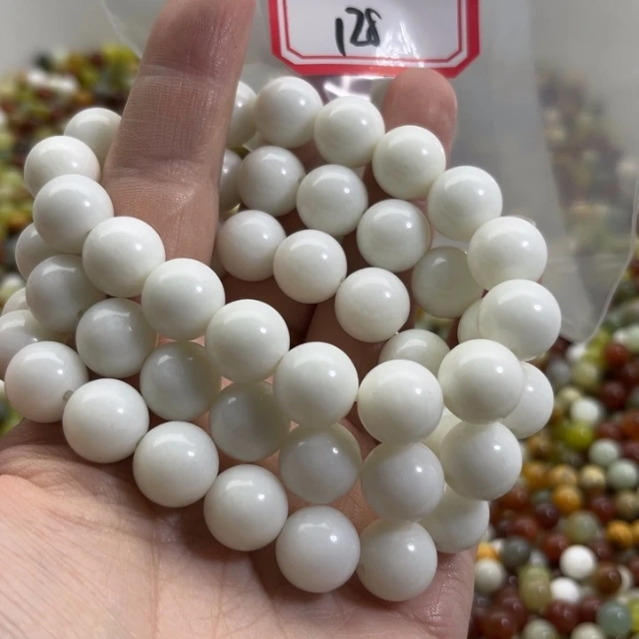 未镶嵌蛇纹石玉手链