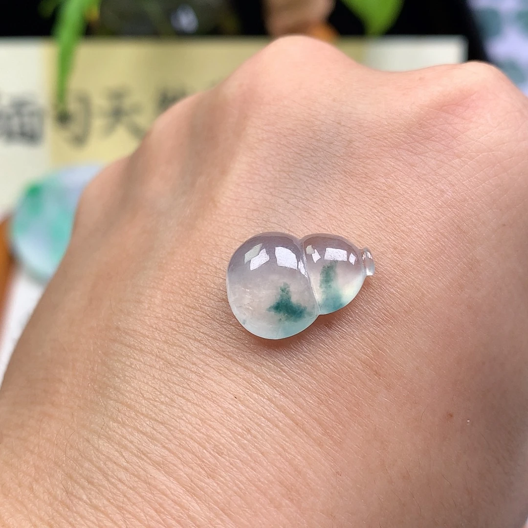 翡翠裸石缅甸天然A货翡翠冰种葫芦