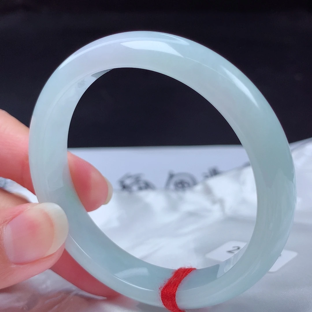 翡翠未镶嵌手镯53圈s21733