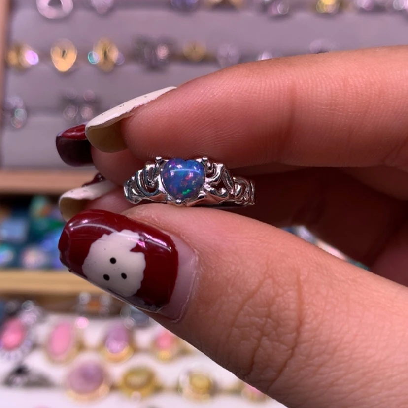 【闪购商品】欧泊戒指款式银S925镶嵌起**星