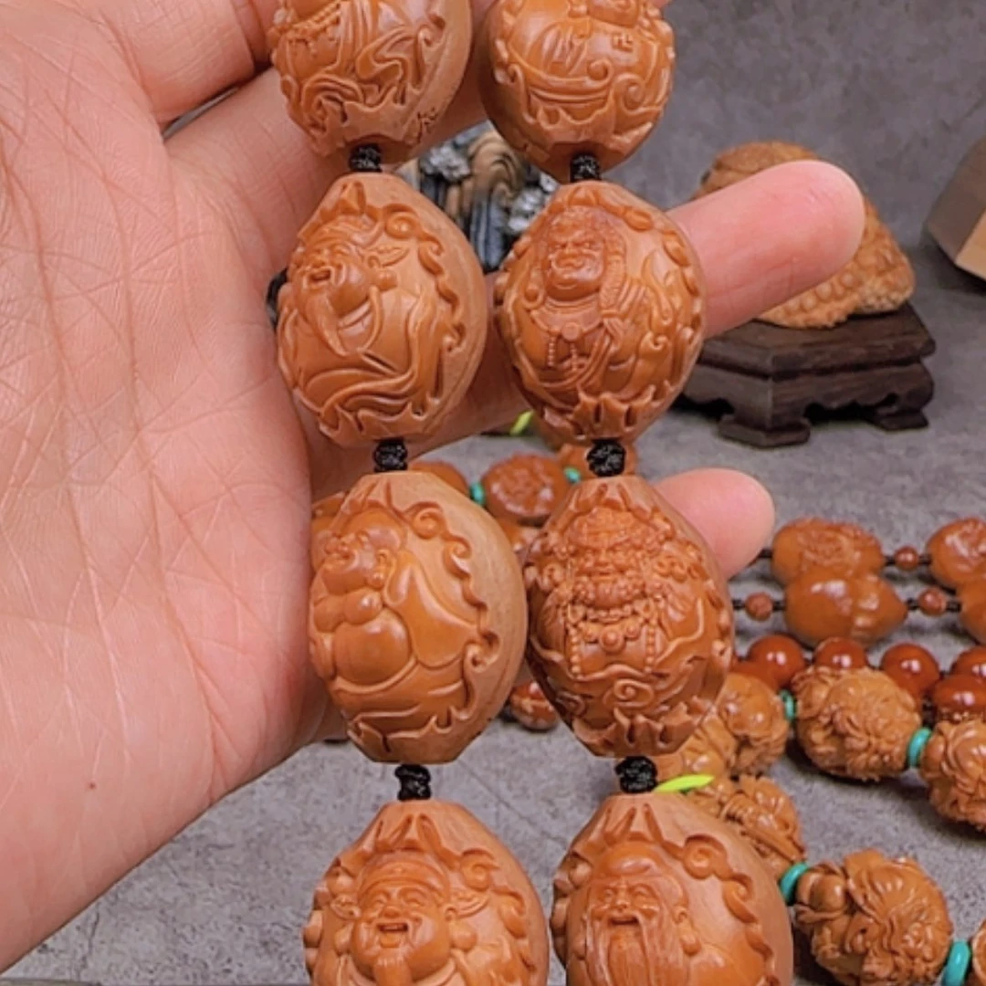 【闪购商品】手串橄榄核包衣心经万佛