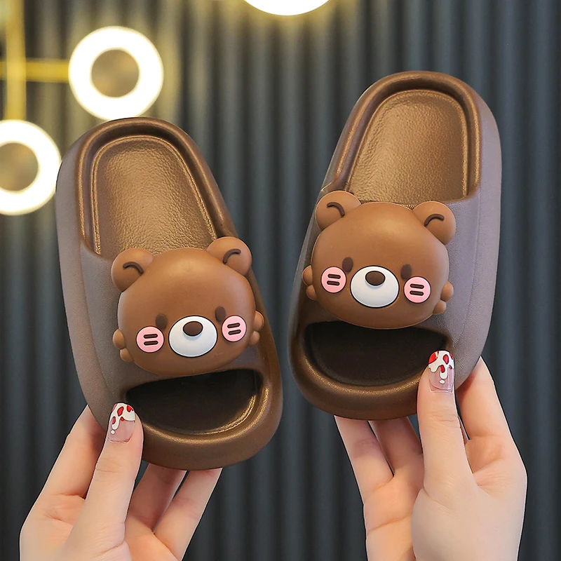 男童拖鞋2025新款卡通室内防滑软底踩屎感女孩女童亲子女孩拖鞋