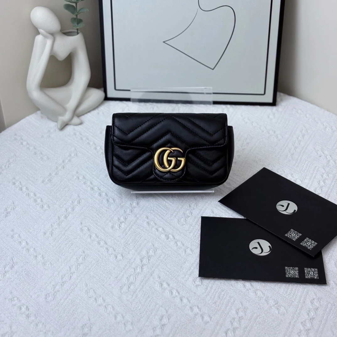 95新 GUCCI/古驰 黑金马蒙 mini/JW6652