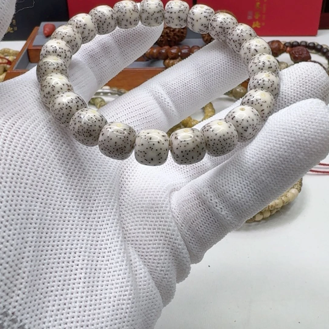 星月菩提手串10梵天糯冰月留白针尖星10单圈