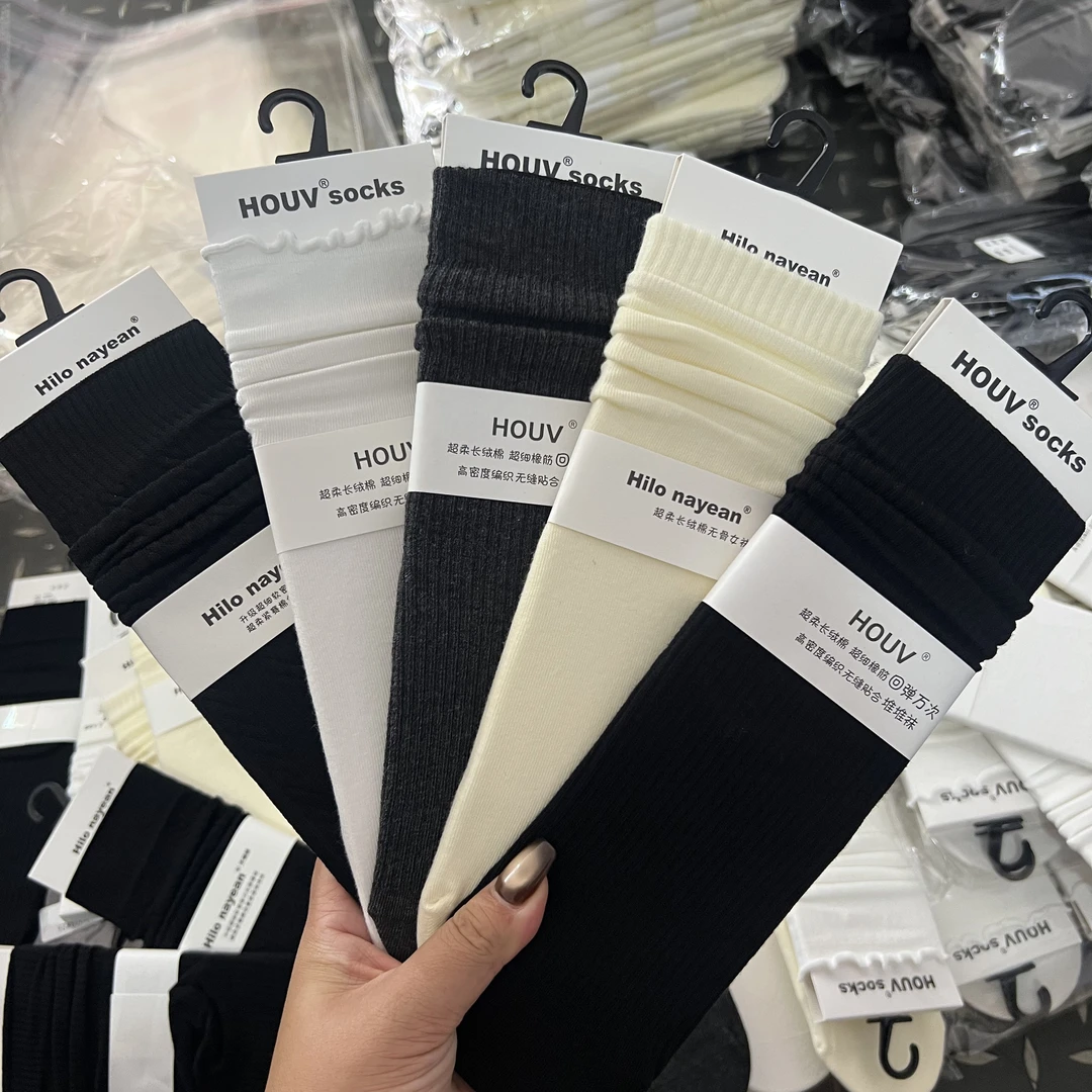 拍一发五 韩系氛围感堆堆袜 超绝勃肯鞋搭子