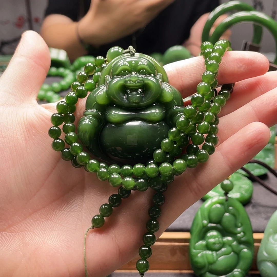 和田玉（碧玉）未镶嵌颈饰