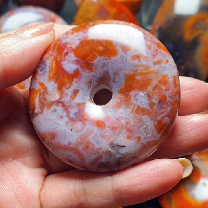 玛瑙/玉髓战国红玛瑙挂件未镶嵌凝*