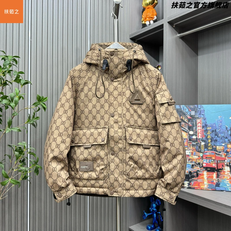 冬季新信工作服连帽服男士时髦时尚多用途保暖夹克可访问豪华英俊