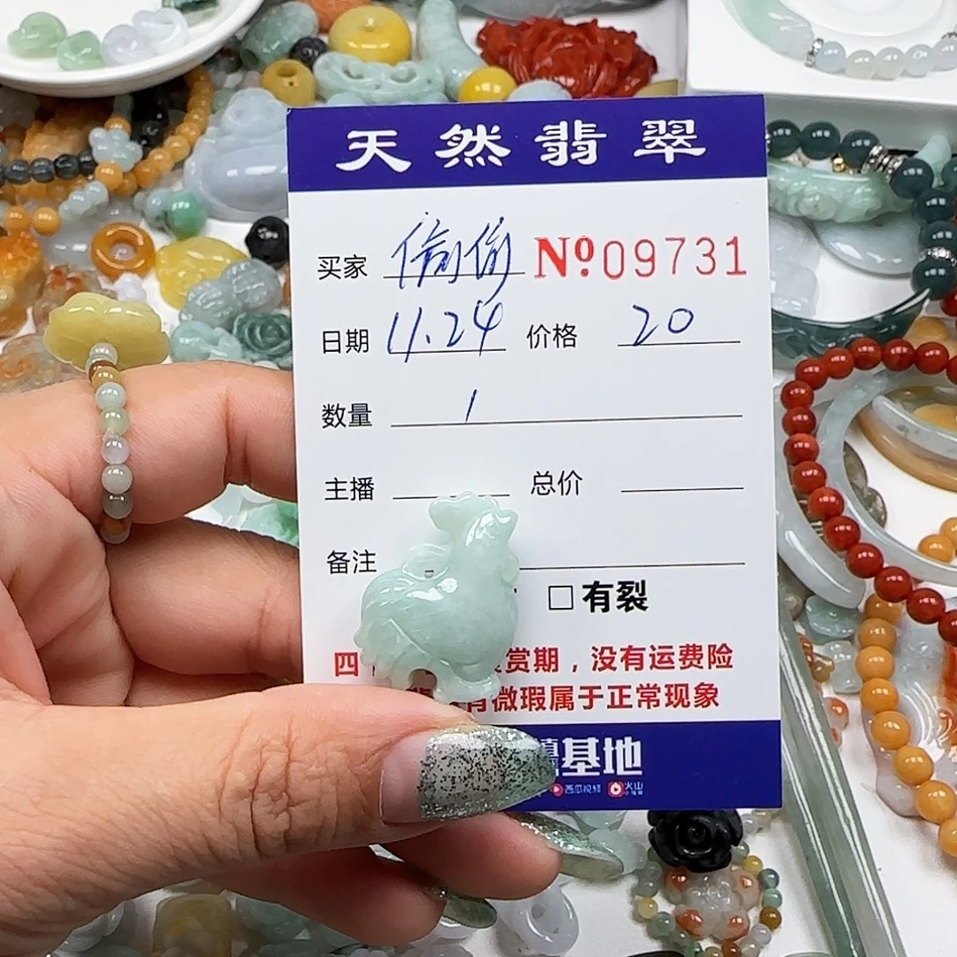 偷***的翡翠未镶嵌颈饰555